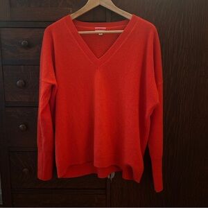 J. Crew Red Cashmere Knit